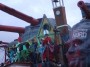 Carnevale di Viareggio 2010 - Personaggi mascherati sulla cima del carro di prima categoria Padroni a casa nostra! Soluzione finale di Lebigre &Roger - Fotografia febbraio 2010