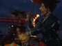 Carnevale di Viareggio 2010 - La simpaticissima maschera isolata Basta un poco di Zucchero di Andrea e Franco Pucci rappresenta Merry Poppins con una tazza in mano dalla quale spunta un noto cantante italiano sulle note di Basta un poco di zucchero e la pillola va gi - Fotografia febbraio 2010
