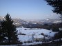 Montieri (GR) - Panorama dal paese verso le colline e i boschi innevati dopo una copiosa nevicata - Fotografia Marzo 2010