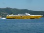 Navi e traghetti in Toscana - Vista della fiancata di dritta della nave veloce Corsica Sardinia Ferries Corsica Express Seconda in navigazione davanti a Portoferraio - Fotografia giugno 2013